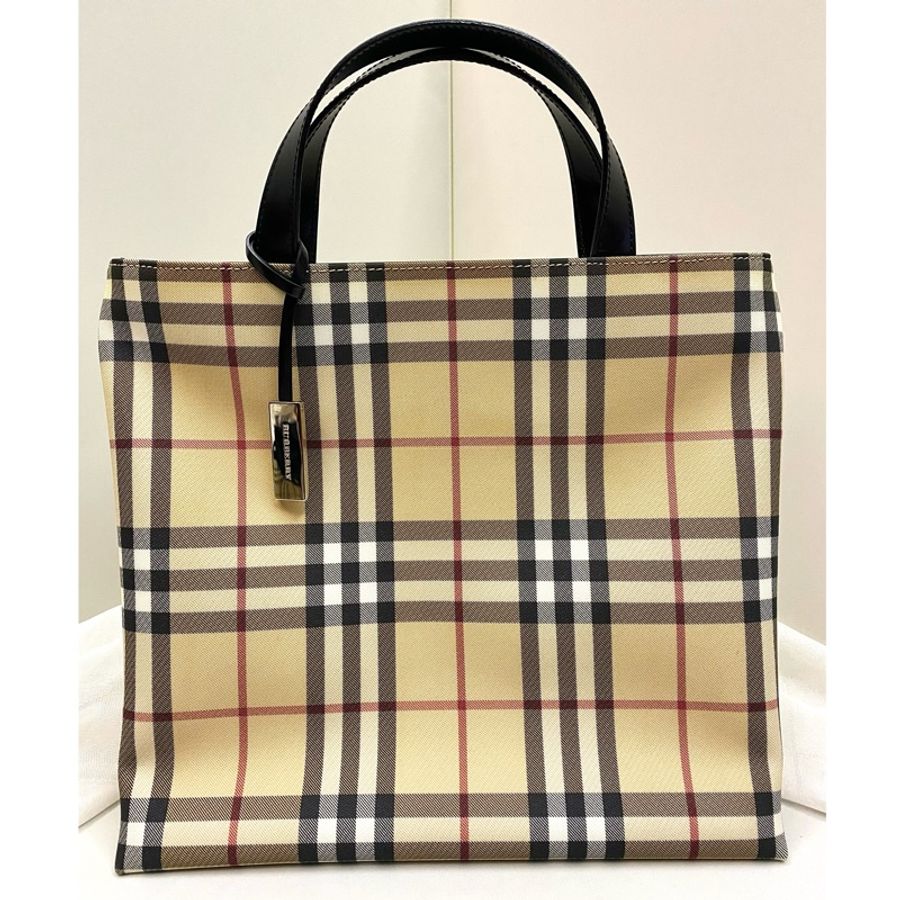 BURBERRY 經典格紋手提包-0
