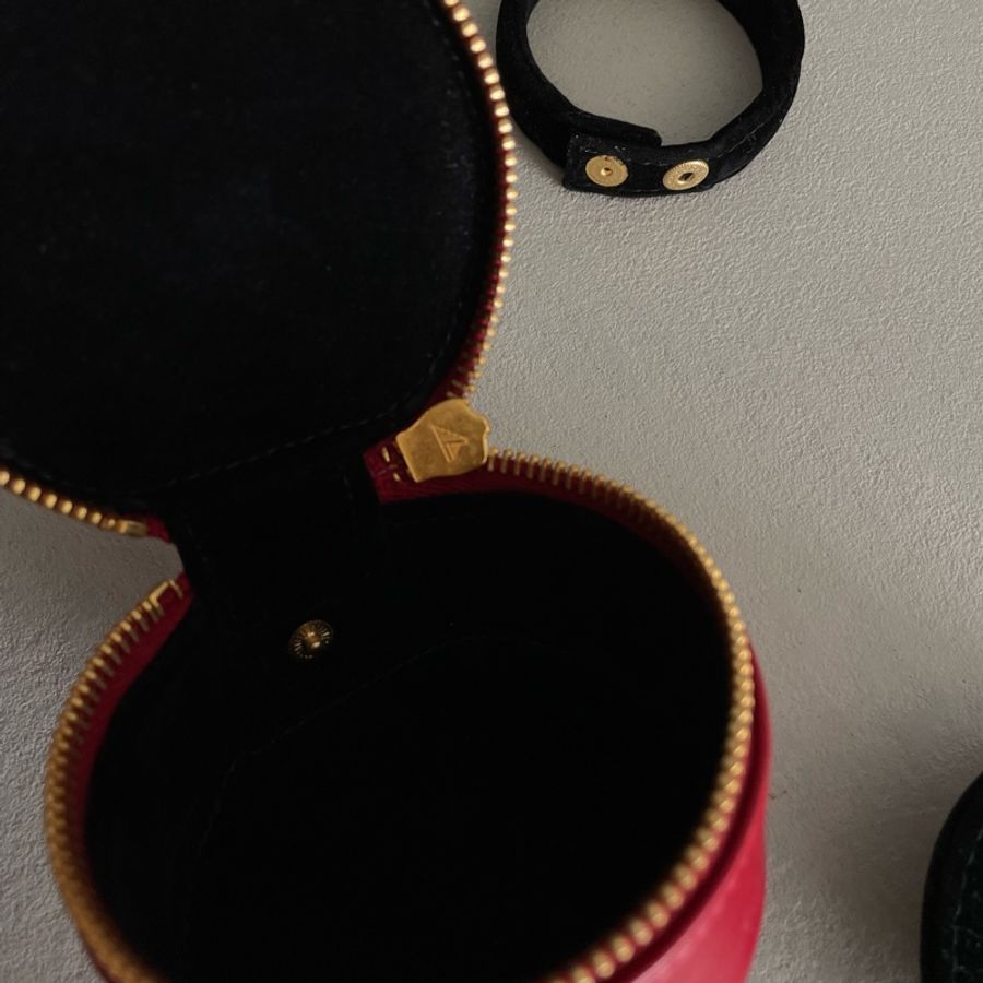 Chanel vintage 飾品 收納 小圓包-5