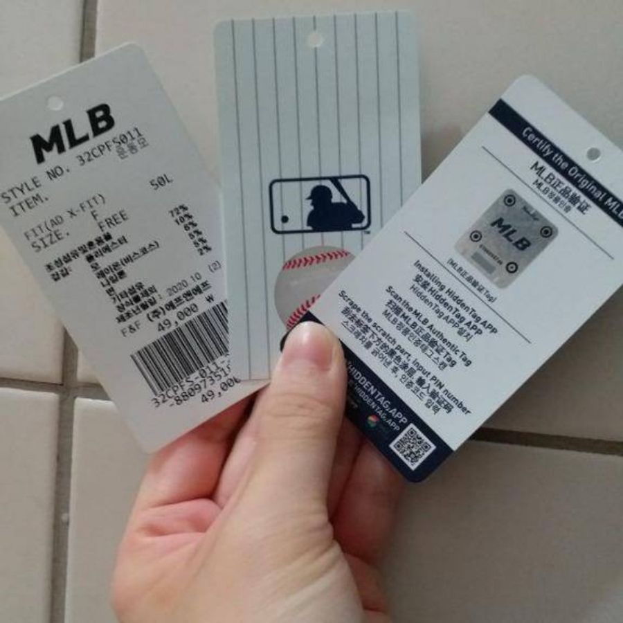 MLB 毛呢格紋棒球帽 黑-2