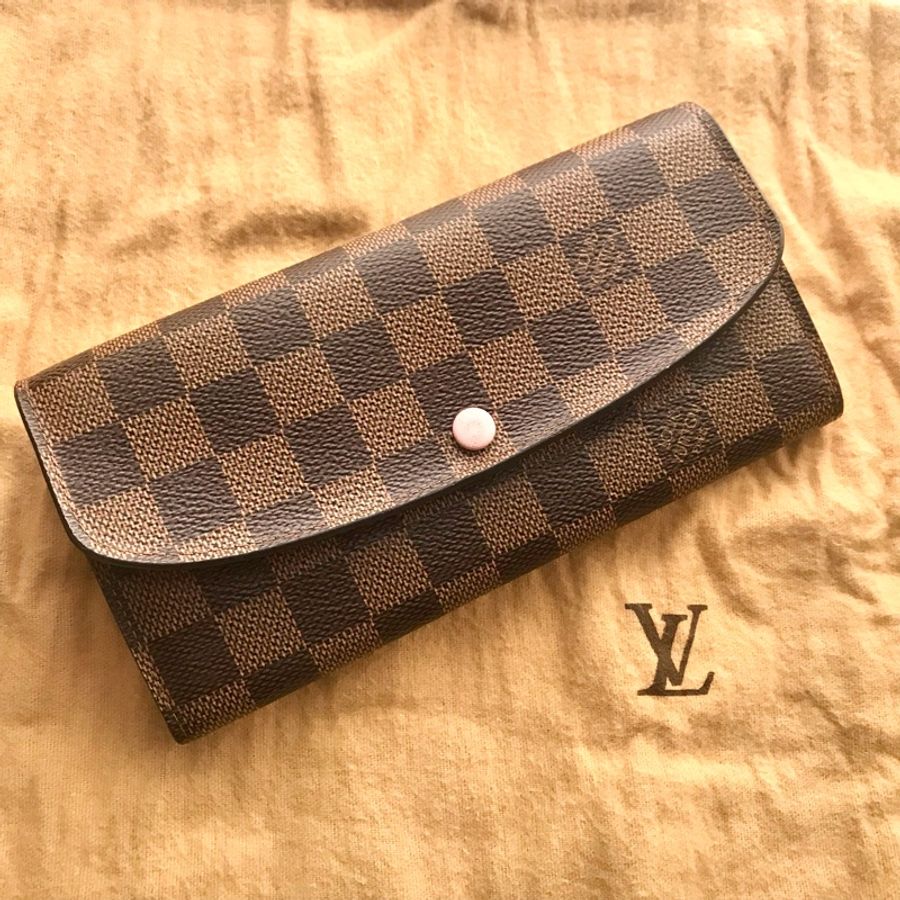LV長夾🎀正品🎀很新🎀內芭蕾粉色🎀多功隔層🎀加鏈斜背/胸包💕美💕-1