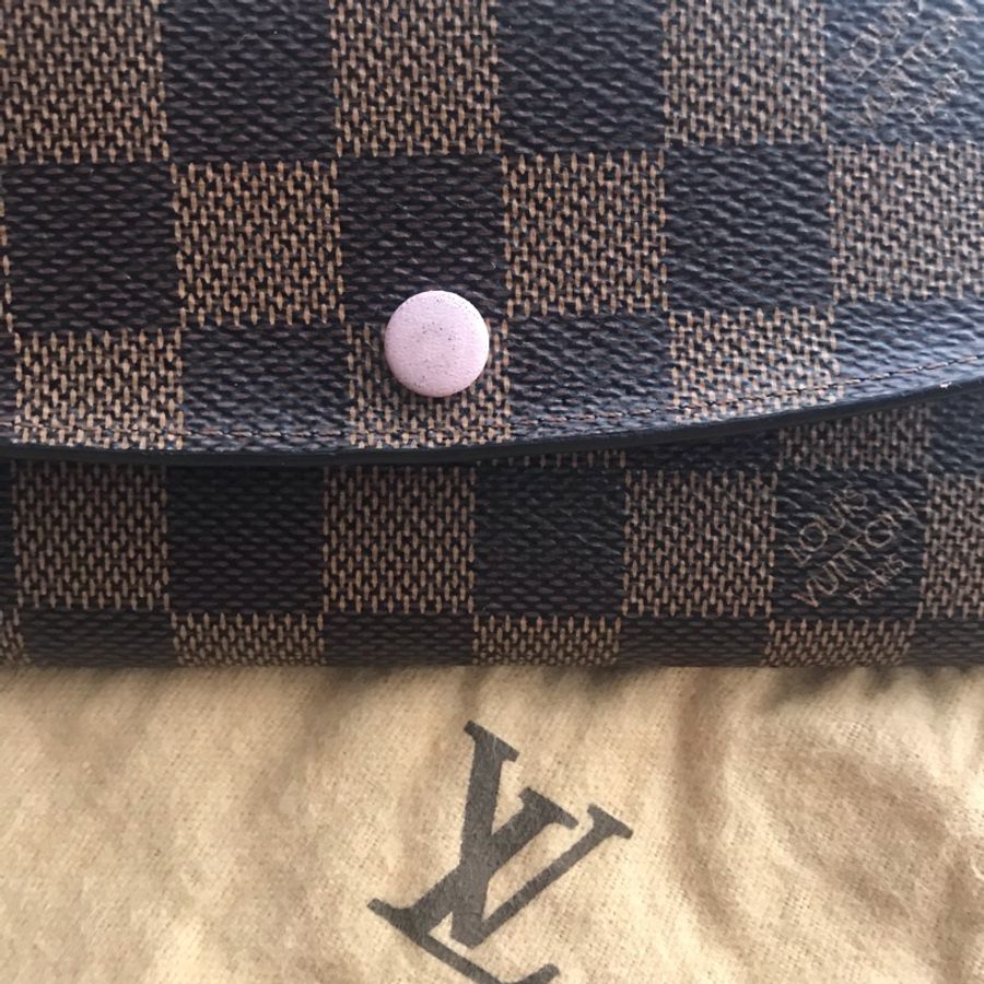 LV長夾🎀正品🎀很新🎀內芭蕾粉色🎀多功隔層🎀加鏈斜背/胸包💕美💕-5