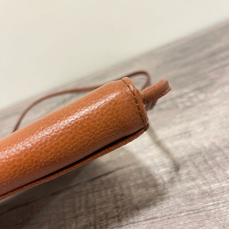 YSL Vintage 焦糖色斜挎包-13