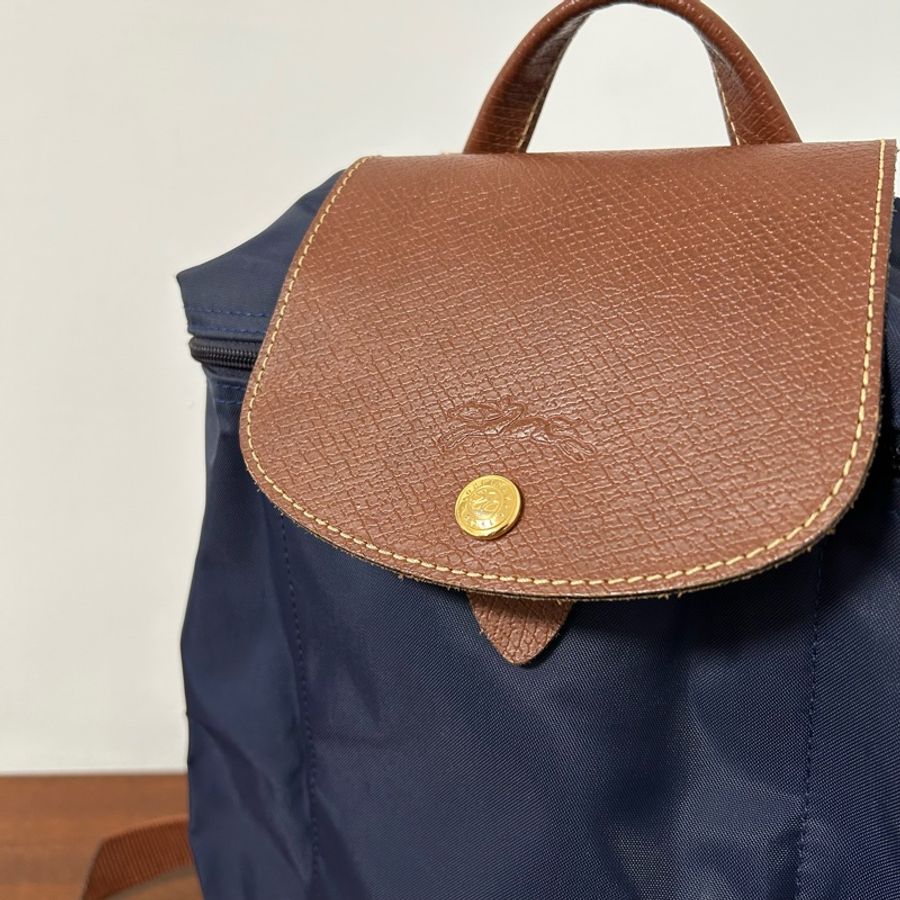 LONGCHAMP|Le Pliage 折疊拉鍊後背包-深藍色-2