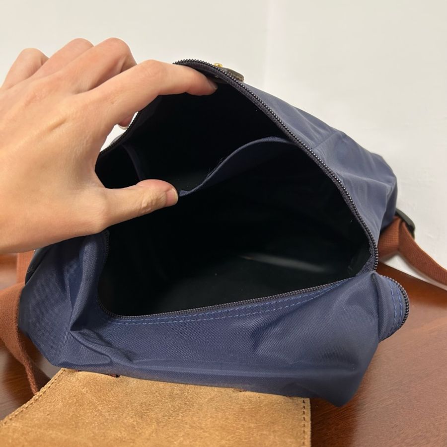 LONGCHAMP|Le Pliage 折疊拉鍊後背包-深藍色-5