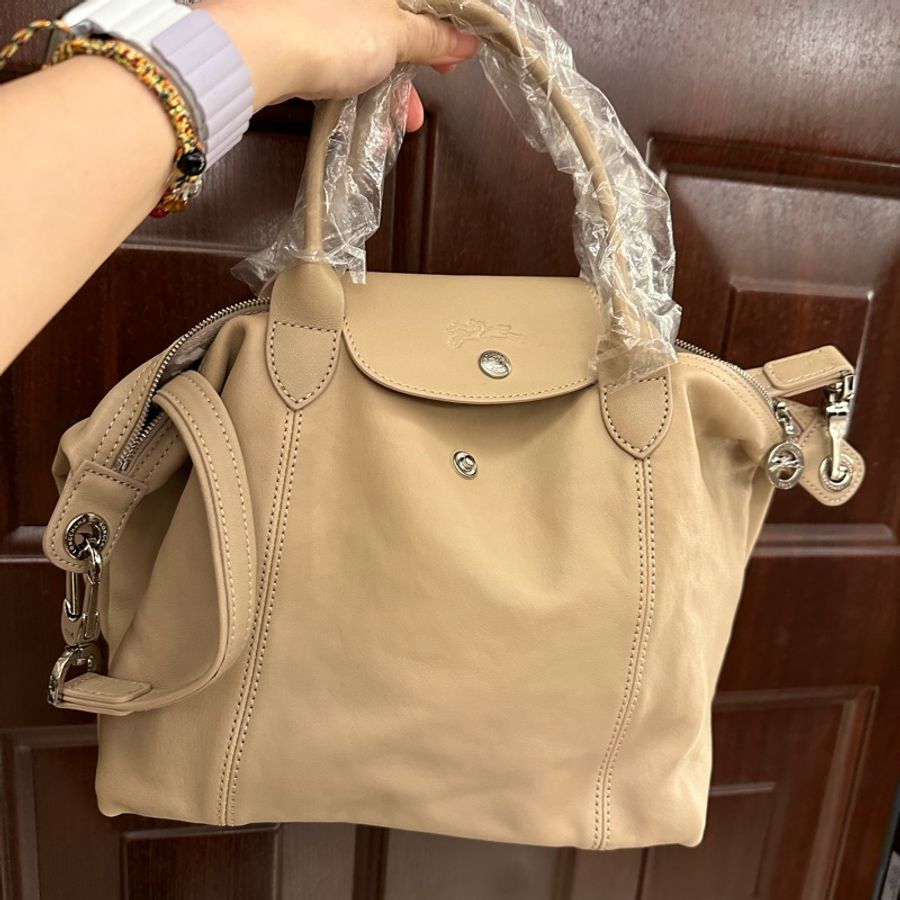 Longchamp Le Pliage® Cuir小羊皮摺疊包-1