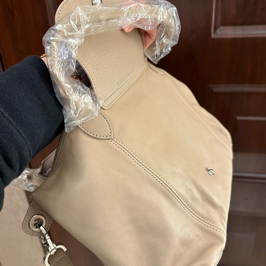Longchamp Le Pliage® Cuir小羊皮摺疊包-5
