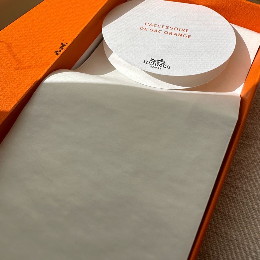 愛馬仕Hermes 橘色提袋 吊飾 包包掛飾 VIP-1