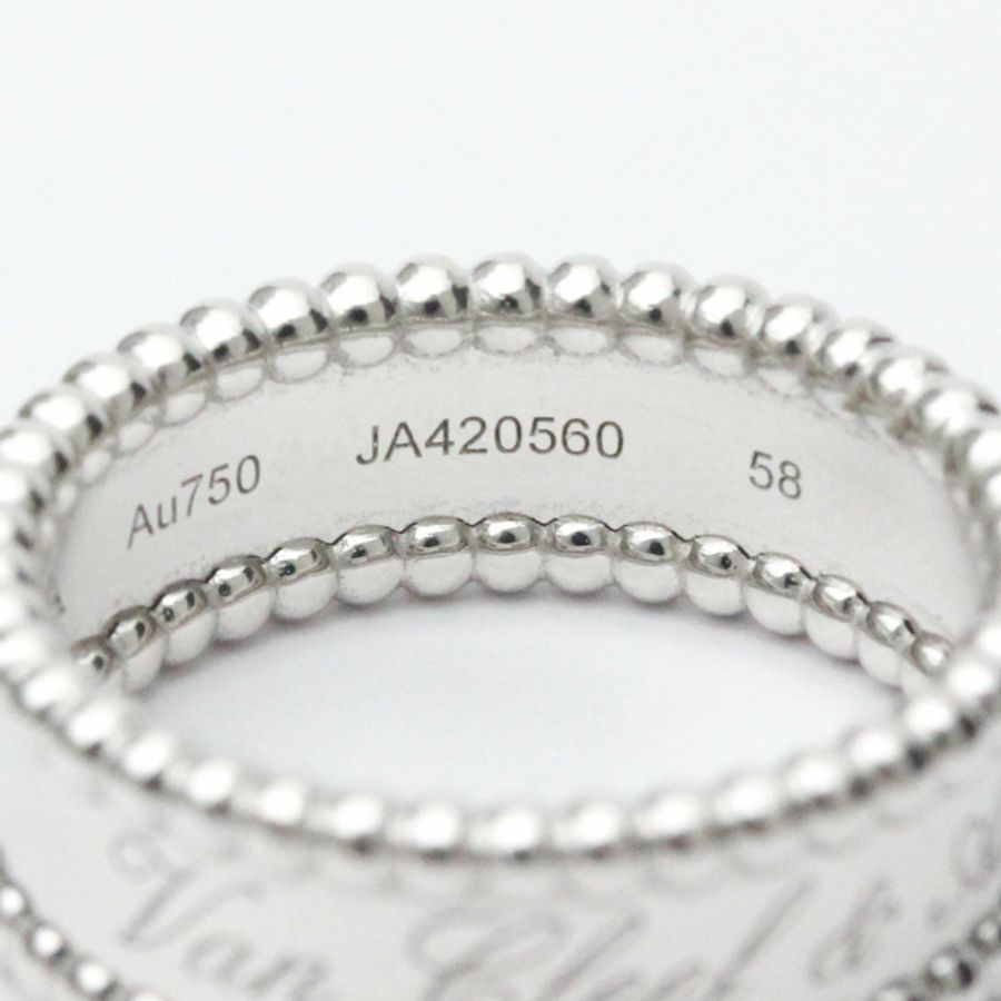 【日本直送】Van Cleef & Arpels Perlée 簽名戒指 18K 白金 VCARN32300 BF557258-4