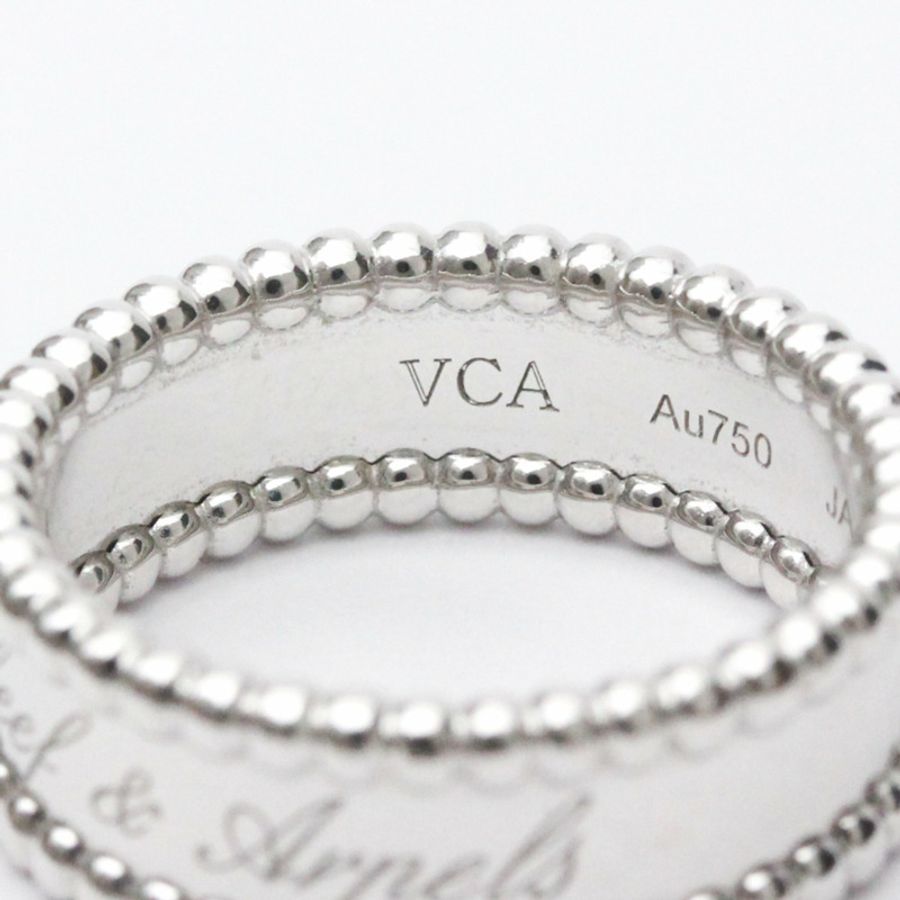 【日本直送】Van Cleef & Arpels Perlée 簽名戒指 18K 白金 VCARN32300 BF557258-5
