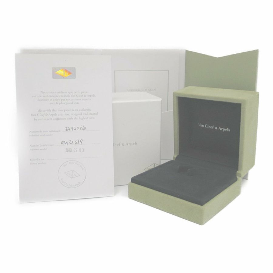 【日本直送】Van Cleef & Arpels Perlée 簽名戒指 18K 白金 VCARN32300 BF557258-9