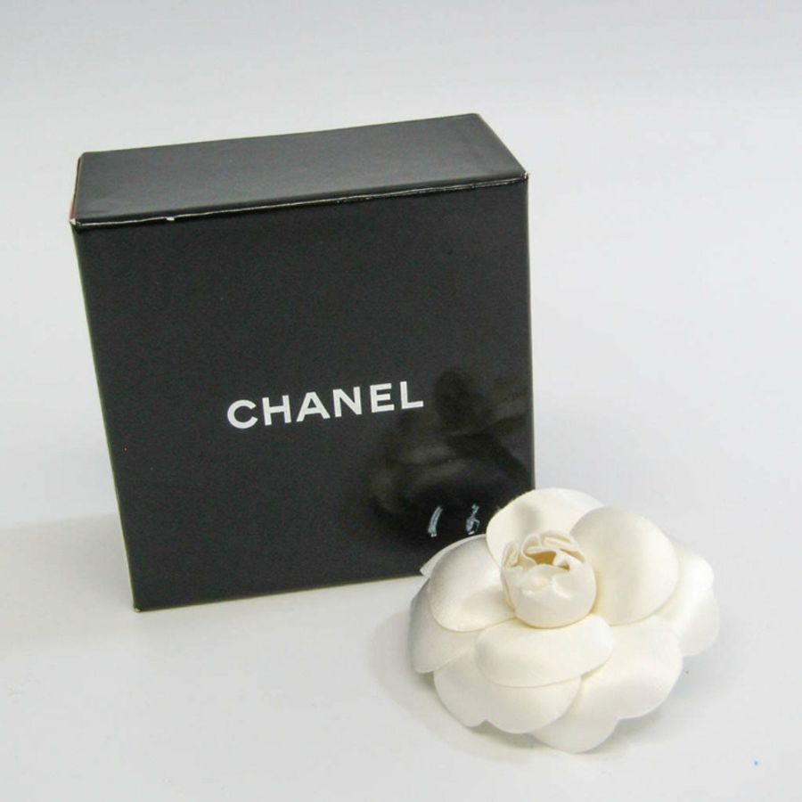 【日本直送】Chanel 山茶花紡織胸針 白色-7
