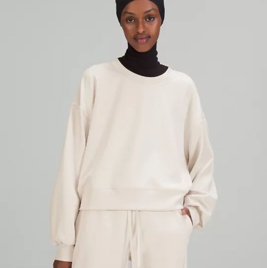 Lululemon Softstream 寬鬆短版衛衣,6號,全新吊牌未拆-0