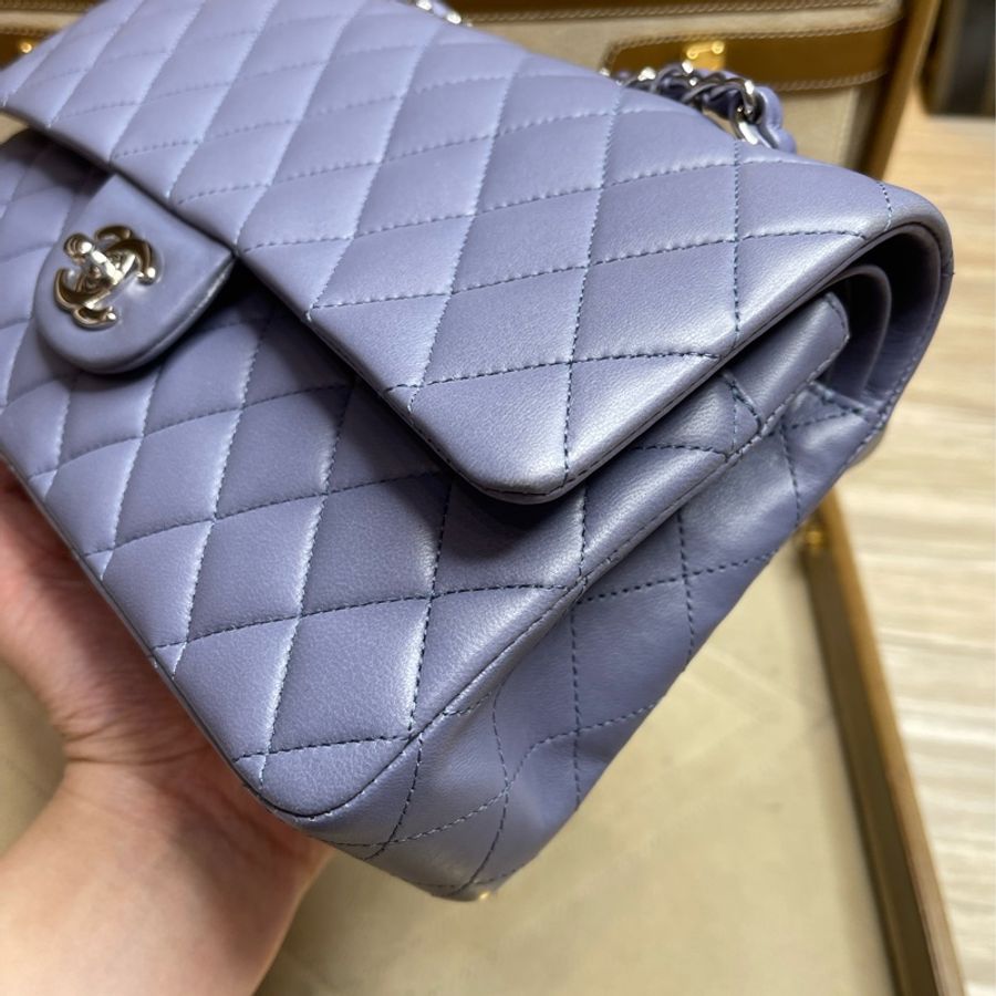 CHANEL Coco Classic Flap 25 淡粉紫口蓋鍊包✨櫃上漲翻天-6