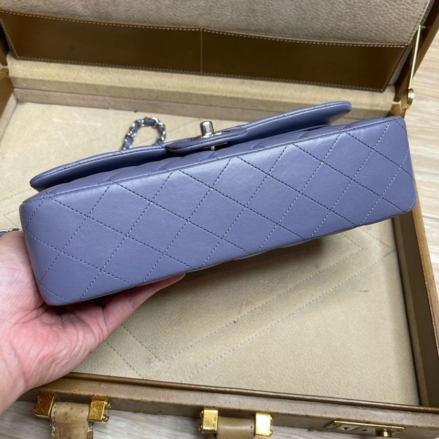 CHANEL Coco Classic Flap 25 淡粉紫口蓋鍊包✨櫃上漲翻天-10