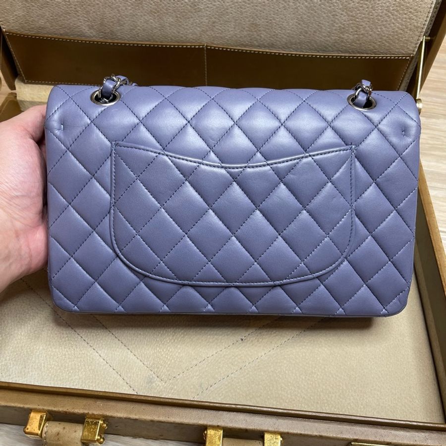 CHANEL Coco Classic Flap 25 淡粉紫口蓋鍊包✨櫃上漲翻天-11