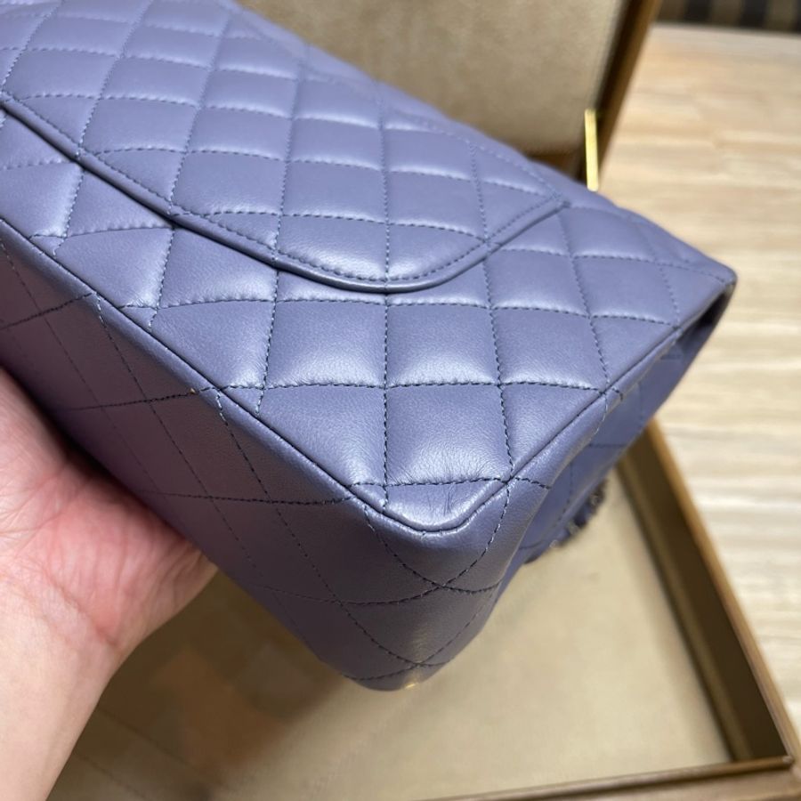 CHANEL Coco Classic Flap 25 淡粉紫口蓋鍊包✨櫃上漲翻天-15