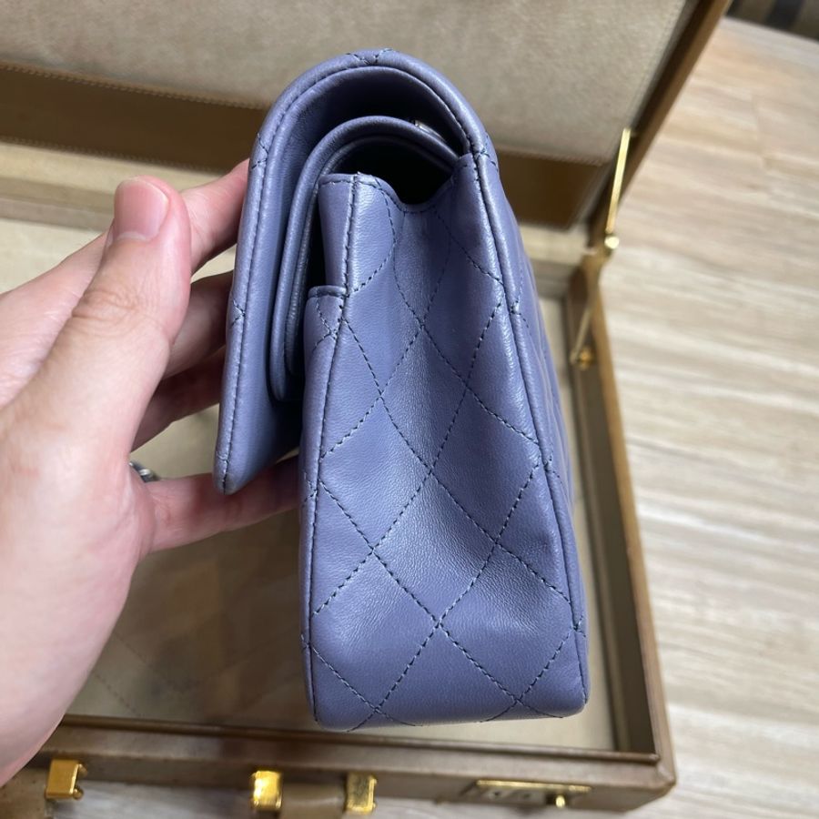 CHANEL Coco Classic Flap 25 淡粉紫口蓋鍊包✨櫃上漲翻天-18