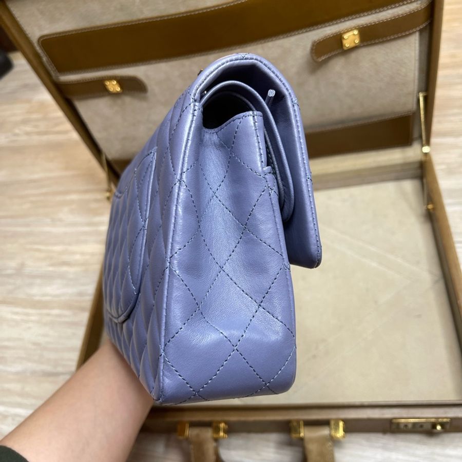 CHANEL Coco Classic Flap 25 淡粉紫口蓋鍊包✨櫃上漲翻天-19