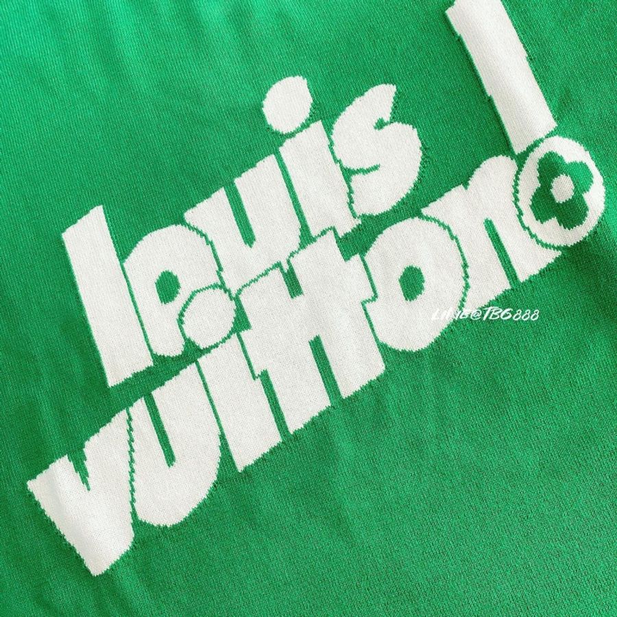 LV LOUIS VUITTON everyday LV Crewneck 短袖薄針織 上衣針織短上衣-3