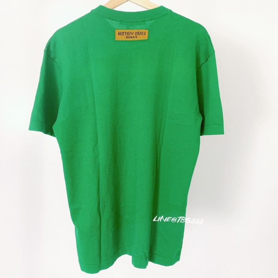 LV LOUIS VUITTON everyday LV Crewneck 短袖薄針織 上衣針織短上衣-5