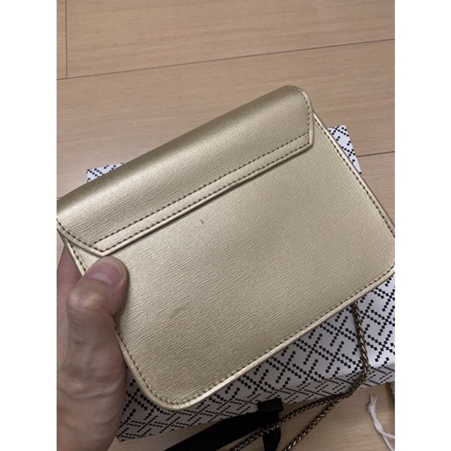 Furla metropolis mini 金色鍊條包 小方包 肩背包-5