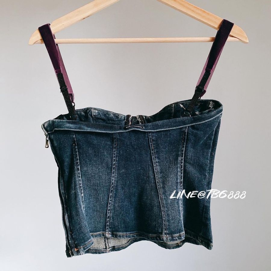 D&G 牛仔馬甲上衣size xs-4