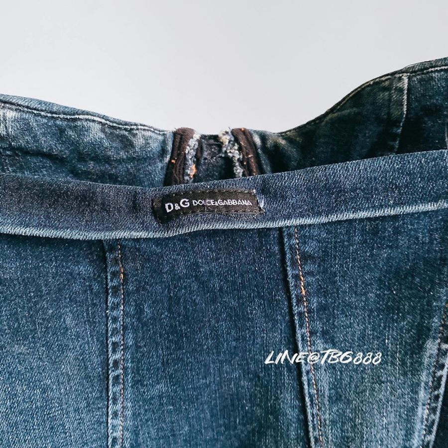 D&G 牛仔馬甲上衣size xs-5
