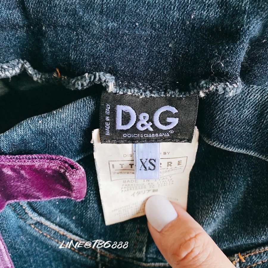 D&G 牛仔馬甲上衣size xs-6