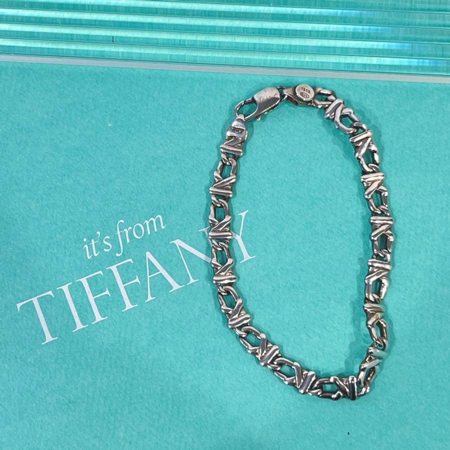 Tiffany&Co. 925純銀 打結造型 手鍊/飾品-3