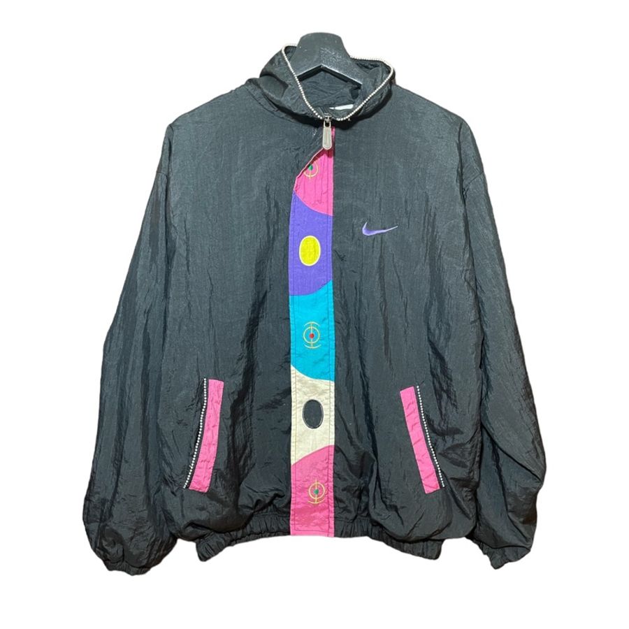 顛復古⚡️復古Nike多色普普風圖騰珠鍊拼接運動外套❤️男女皆可F0201001-0