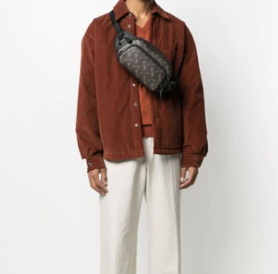 正品!Coach 專櫃款 HITCH系列 塗層帆布 松露黑 大容量 腰包 胸包 單肩包 斜背包 男包-8