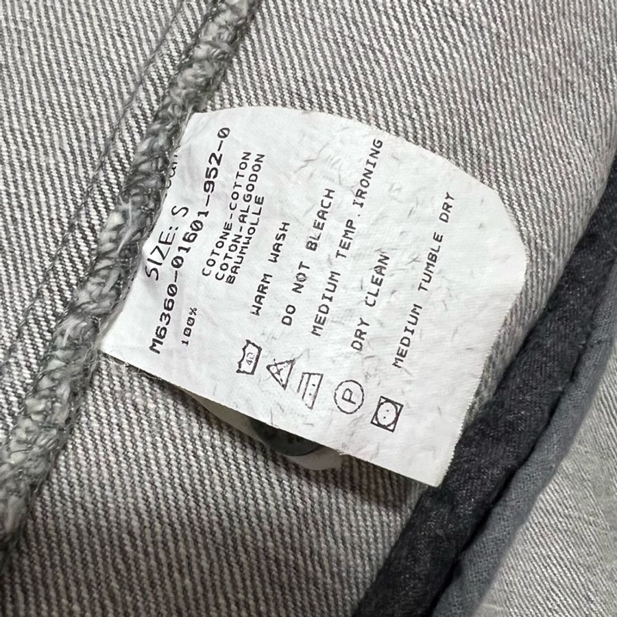 1990s Calvin Klein 義大利製 牛仔外套 軍裝 單寧夾克 Vintage 古著 RIRI MERAS 拉鍊-8