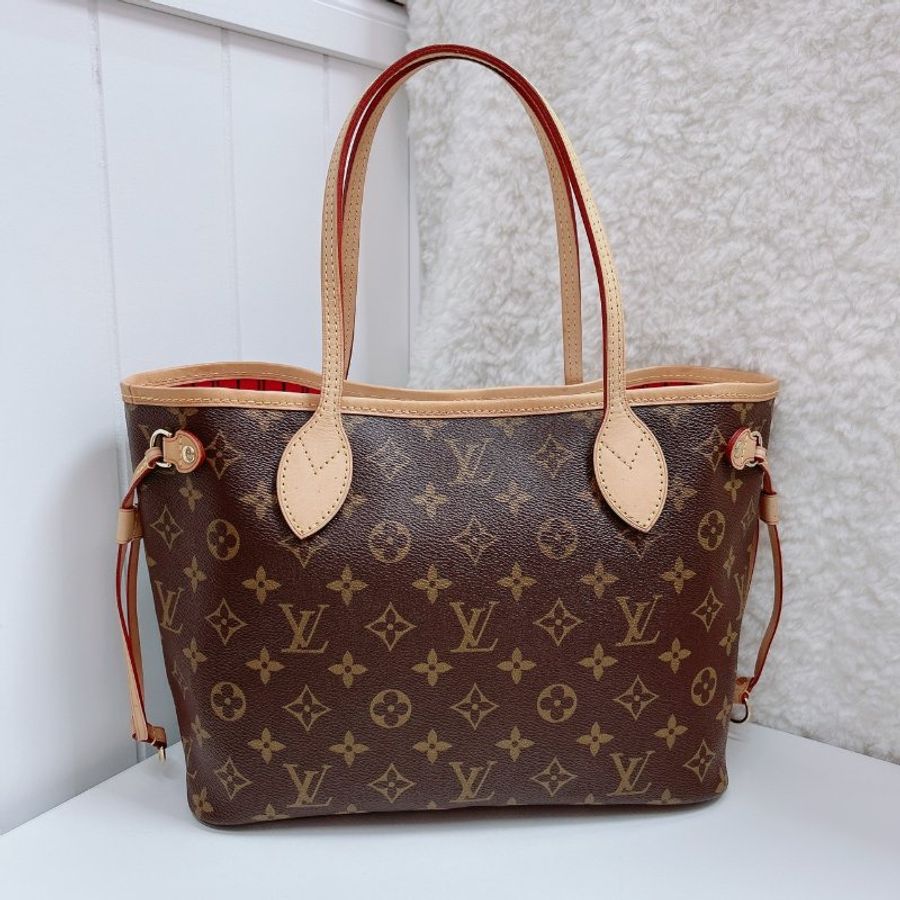 【LOUIS VUITTON】經典老花紋 手提包 Neverfull-0