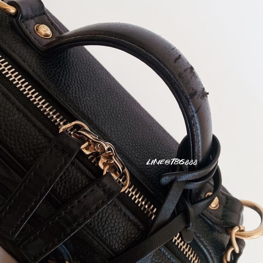 CHANEL Filigree Vanity Case 粒紋牛皮 中款21CM-11
