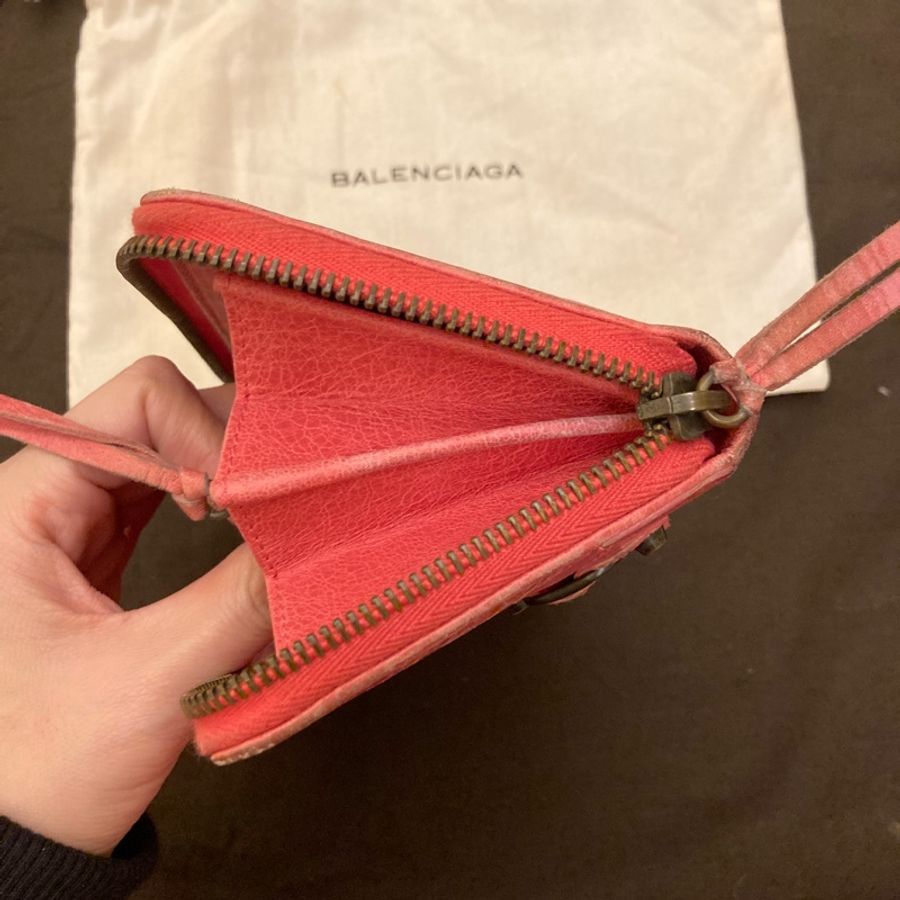 Balenciaga 乾燥玫瑰粉長夾-37