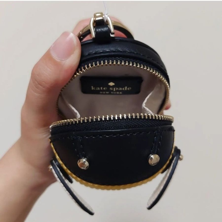 Kate Spade ♠️ KS 小蜜蜂 零錢包 鑰匙圈 包掛 吊飾 小廢包-5