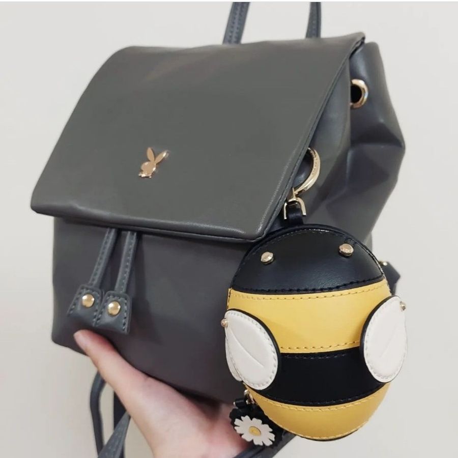 Kate Spade ♠️ KS 小蜜蜂 零錢包 鑰匙圈 包掛 吊飾 小廢包-8