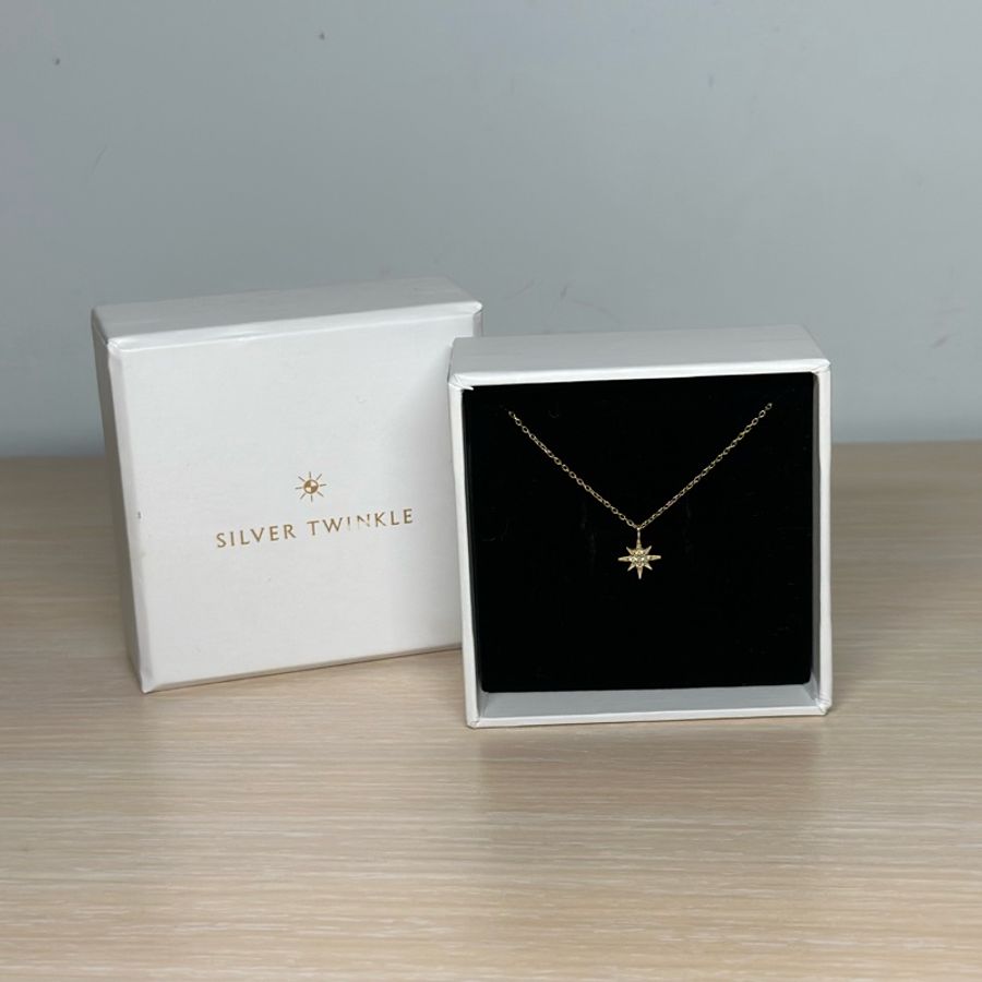 SILVER TWENKLE 14K金 星芒項鍊-4