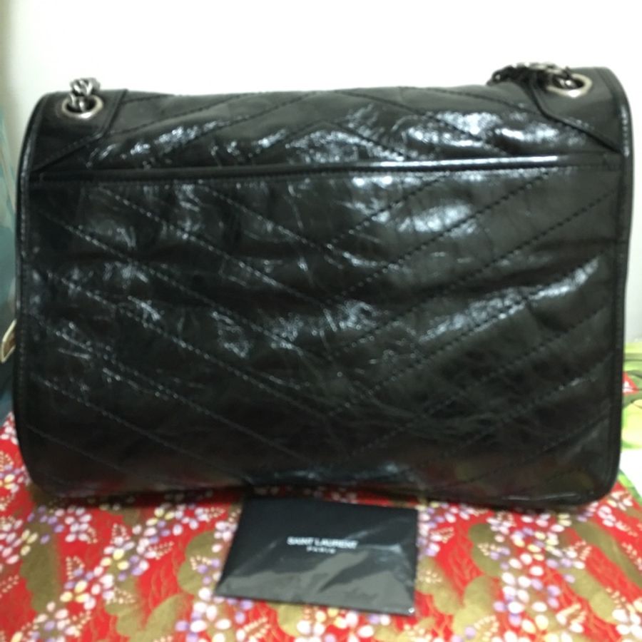 SAINT LAURENT YSL NIKI large(大號黑色銀鍊款)-10