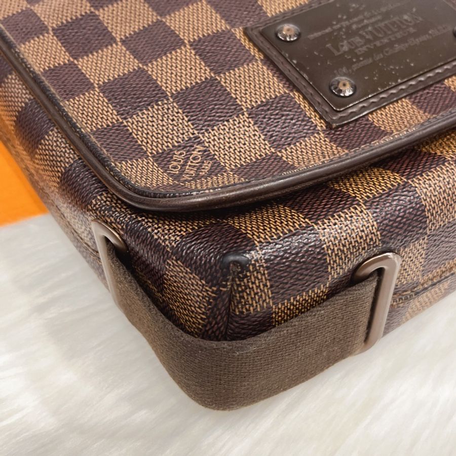 LOUIS VUITTON LV棋盤格 鐵牌 日字掀蓋斜背包-2