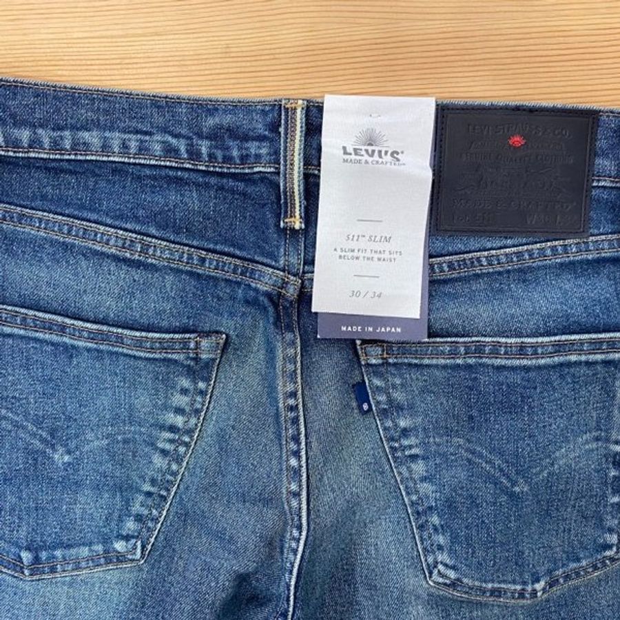 [全新未剪標] Levis LMC MIJ日本製 中性款 511低腰修身窄管牛仔褲|30/34-2