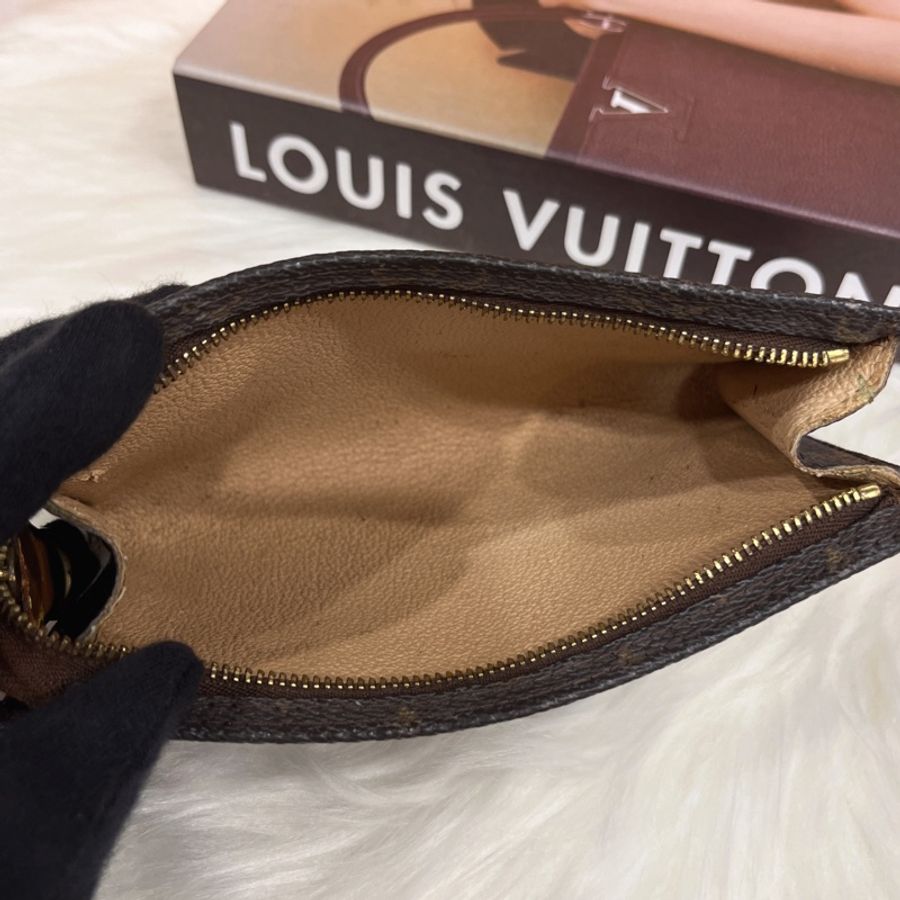 Louis Vuitton LV 老花字紋小化妝包/手拿包-9