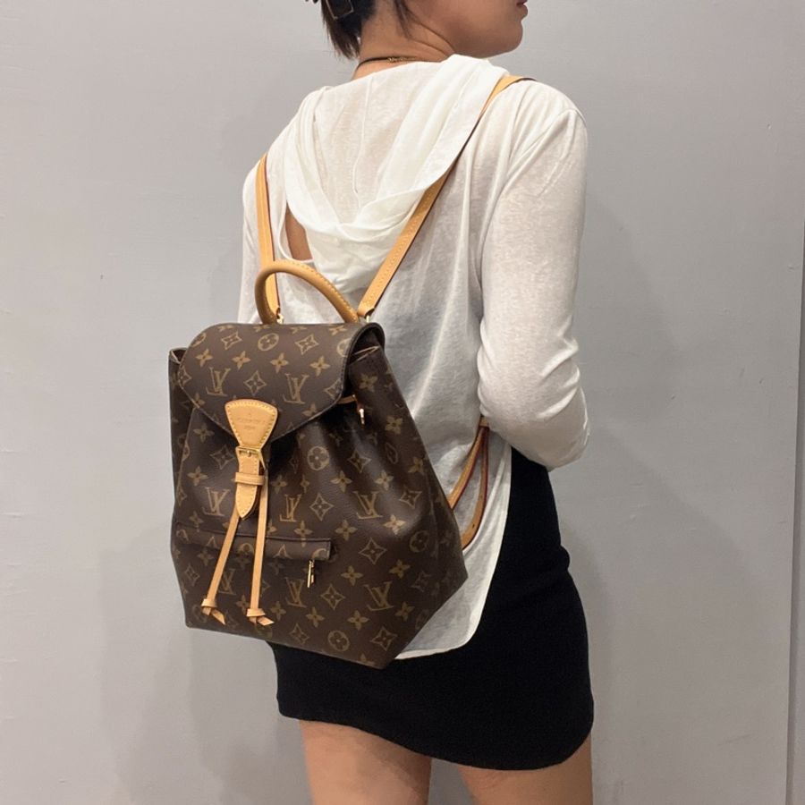 LOUIS VUITTON LV 晶片款 字紋新款MONTSOURIS PM後M45501-16