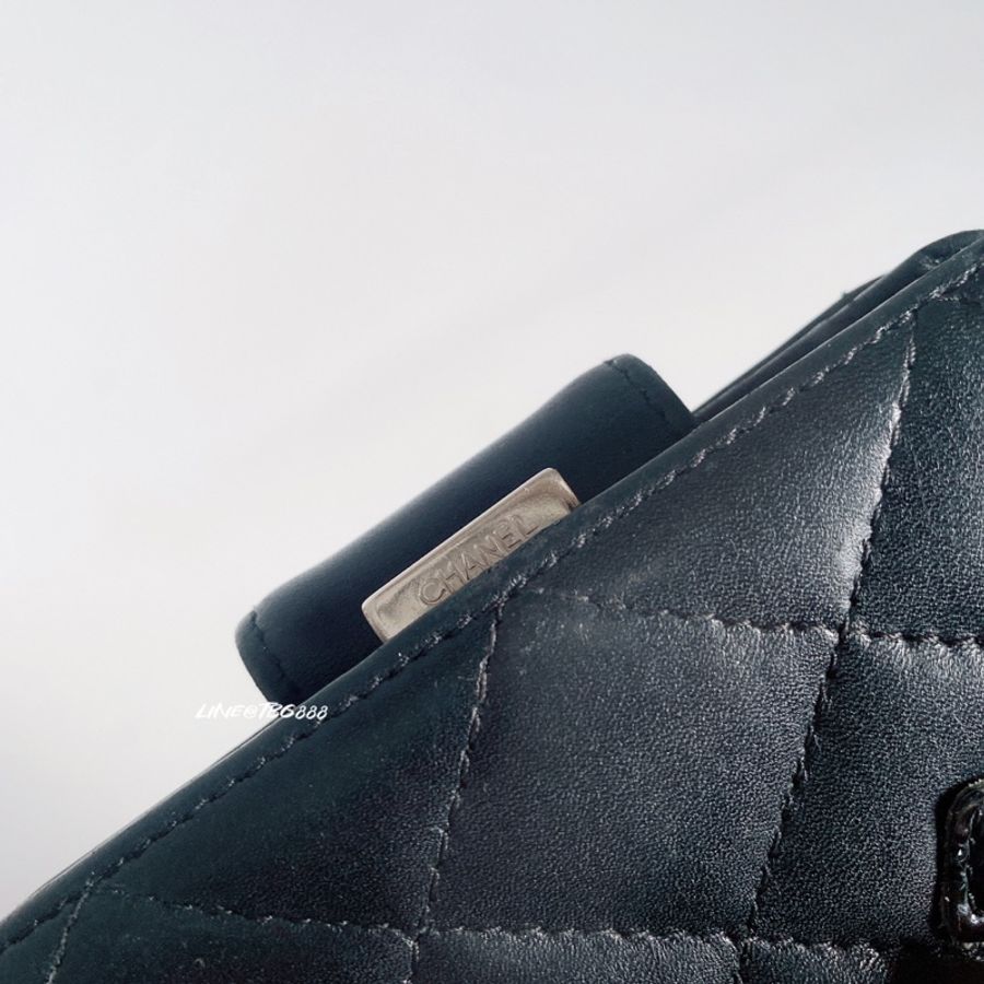 CHANEL黑色康朋CC LOGO短夾-6