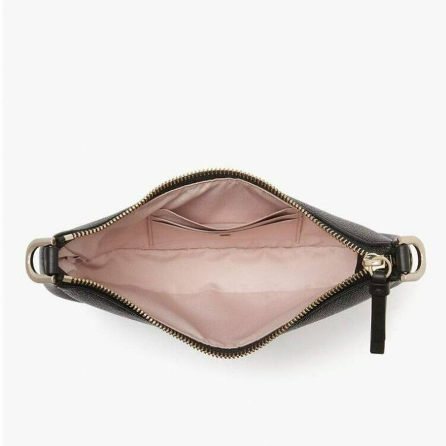 (全新) Kate Spade New York 黑色真皮腋下包 Smile small shoulder bag-4