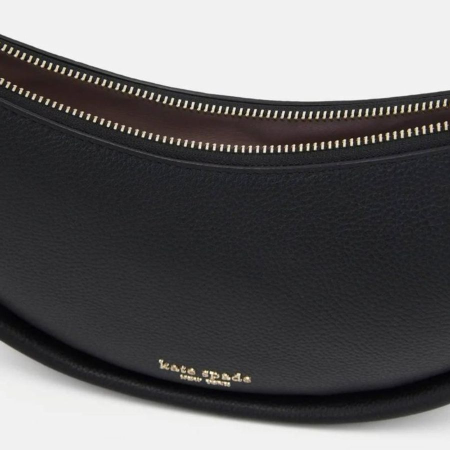 (全新) Kate Spade New York 黑色真皮腋下包 Smile small shoulder bag-6