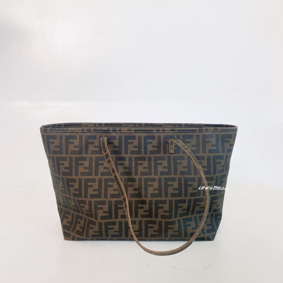 Fendi ROLL BAG CLOTH TOTE 滿版logo托特包-7