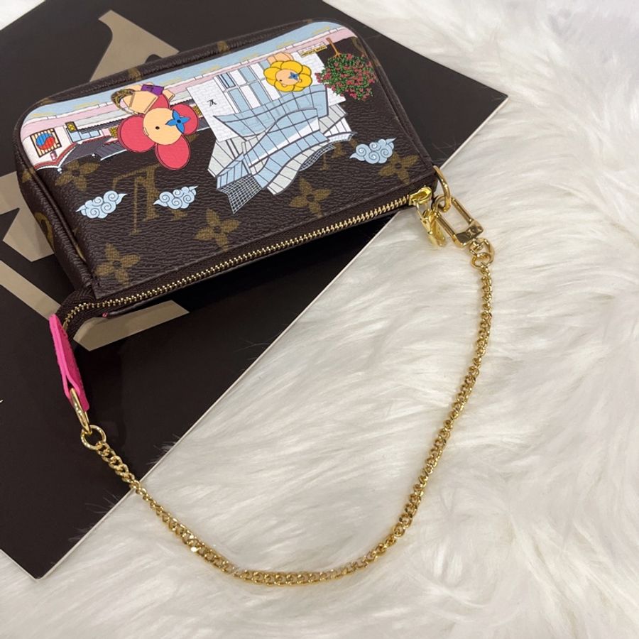 Louis Vuitton LV 2022聖誕節限量款 首爾薇薇安金鍊小包/化妝包/麻將包-9