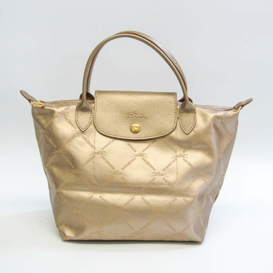 【日本直送】Longchamp Le Pliage MODEL DEPOSE 1621 510 724 女士皮革,塗層帆布手提包 金色-0