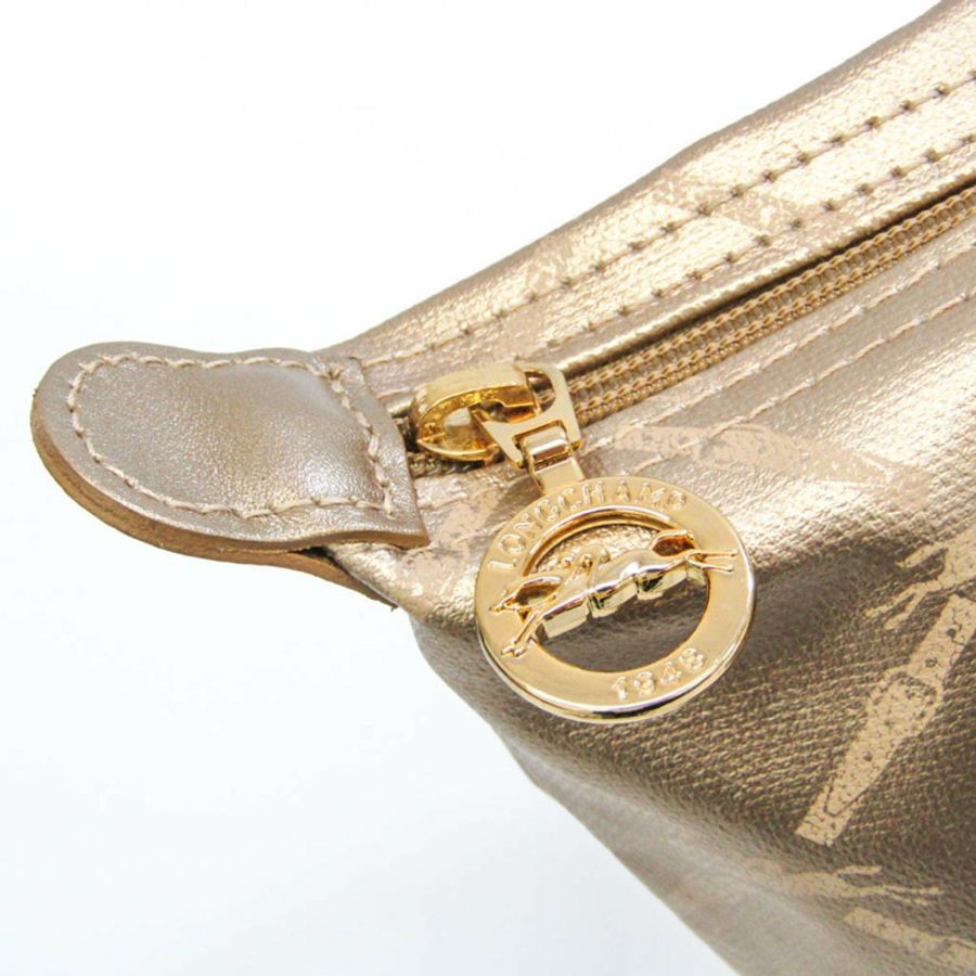 【日本直送】Longchamp Le Pliage MODEL DEPOSE 1621 510 724 女士皮革,塗層帆布手提包 金色-6